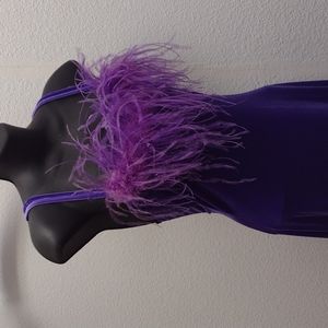 Long Velveteen Party Dress